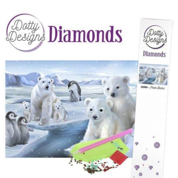 Ustvarjalni set, Dotty Designs Diamonds, Polar Bears