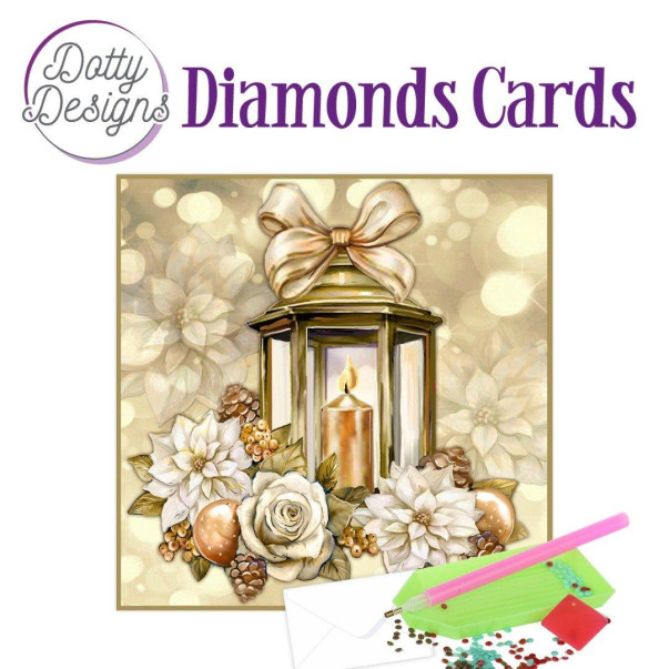 Voščilnica, Dotty Designs Diamond Cards, Christmas Lantern