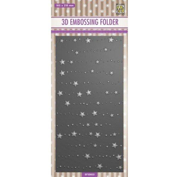 Mapa za embosiranje, 3D Slimline Stars & Dots