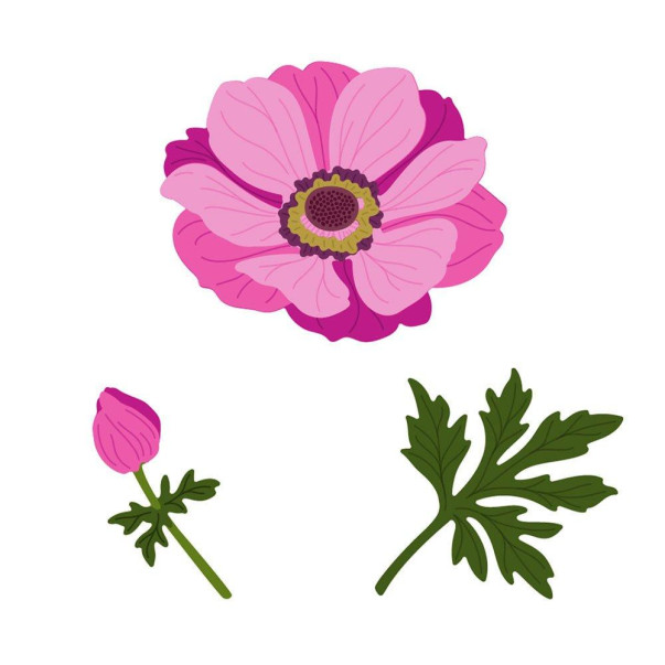 Rezalna šablona, Lovely Layers: Anemone - Honey Cuts
