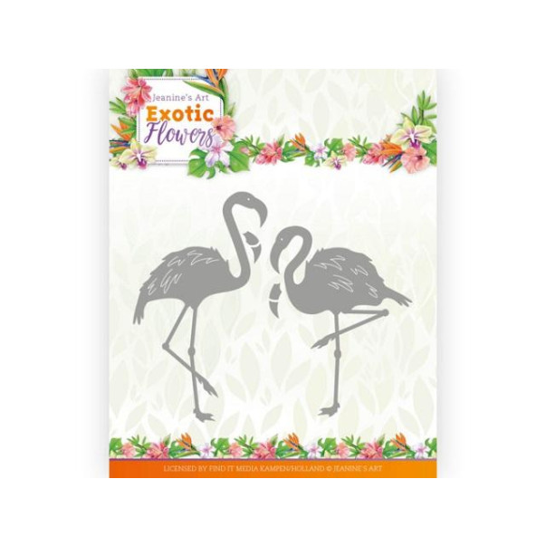 Rezalna šablona, Exotic Flowers, Flamingo's