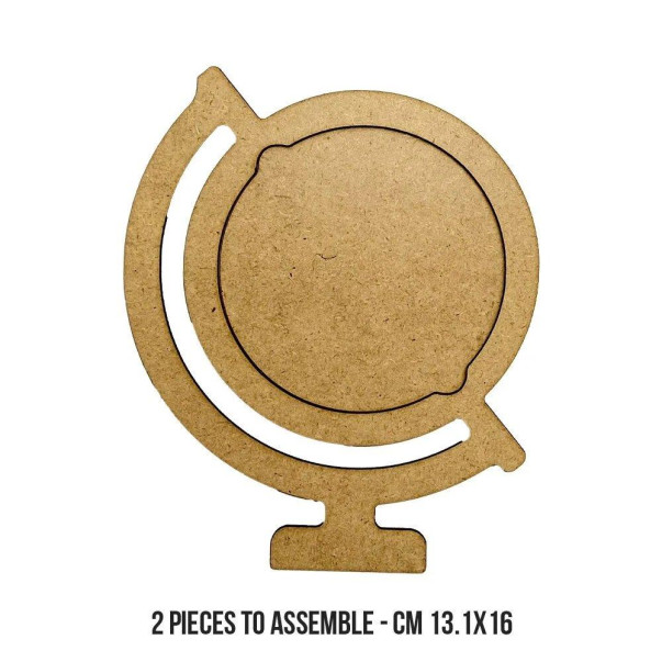 Lesena osnova, MDF, Crafty Shapes Blanks Art of Travelling Globe