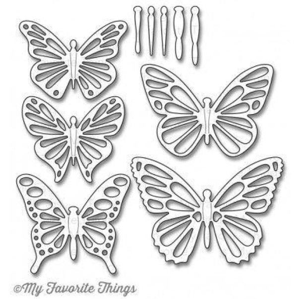 Rezalna šablona, Flutter of Butterflies - Lace