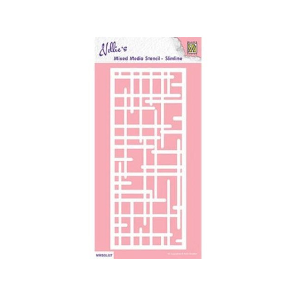 Plastična šablona, Slimline, Mixed Media, Labyrinth