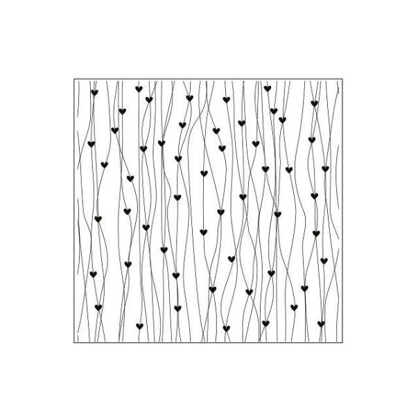 Mapa za embosiranje, Lines with hearts
