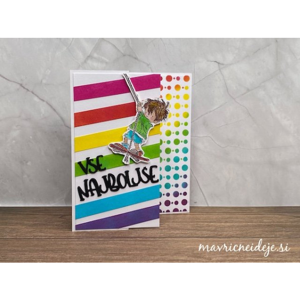 Pike in črte za fantovsko voščilnico