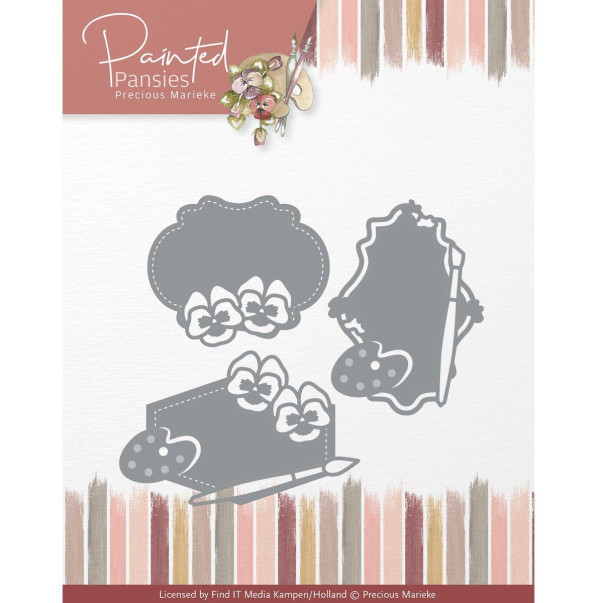 Rezalna šablona, Painted Pansies, Pansies Labels