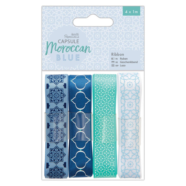 Set dekorativnih trakov, Capsule - Morrocan Blue, 4x1 m