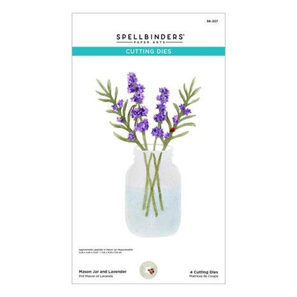 Rezalna šablona, Mason Jar and Lavender
