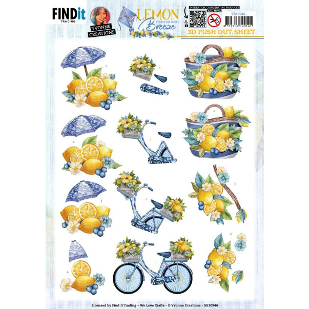 Papir, 3D Push Out, Lemon Breeze, Lemon Bike