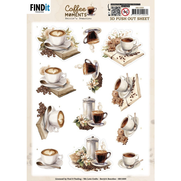 Papir, 3D Push Out, Coffee Moments, Cup of Coffee