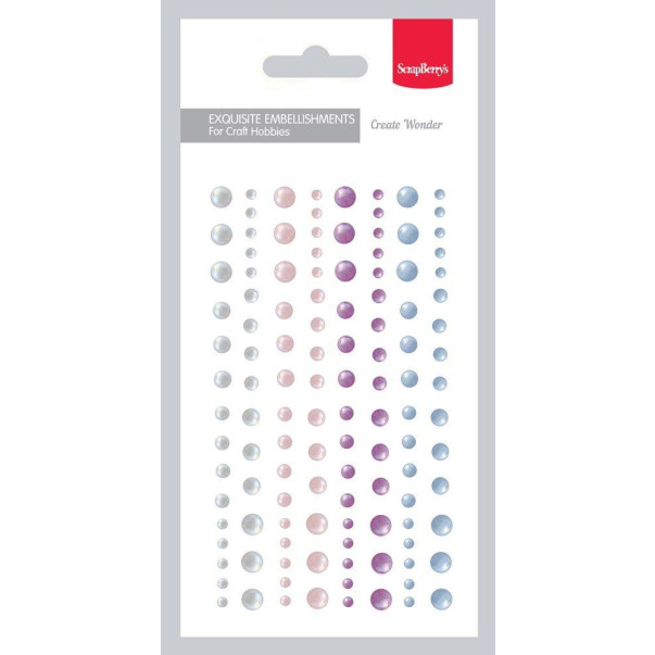 Polperle, samolepilne, set 01