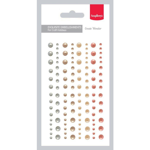 Polperle, samolepilne, set 02