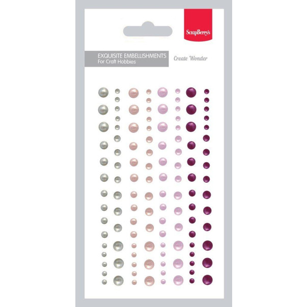 Polperle, samolepilne, set 04