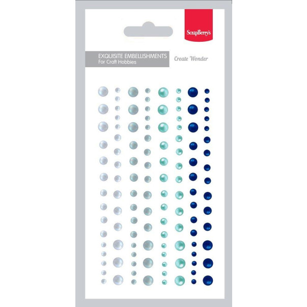 Polperle, samolepilne, set 10