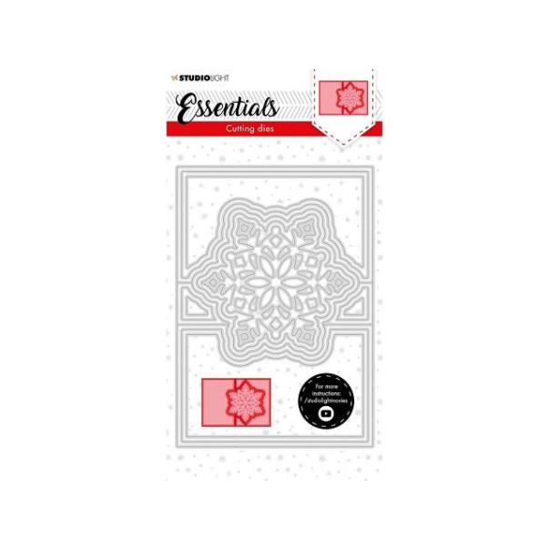 Rezalna šablona, Christmas Card shape mini Snowflakes