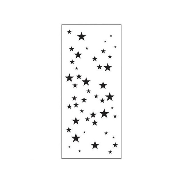 Plastična šablona, Slimline, Star Sparkle
