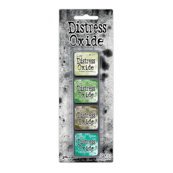 Barvne blazinice, Distress Mini Oxide, set 15