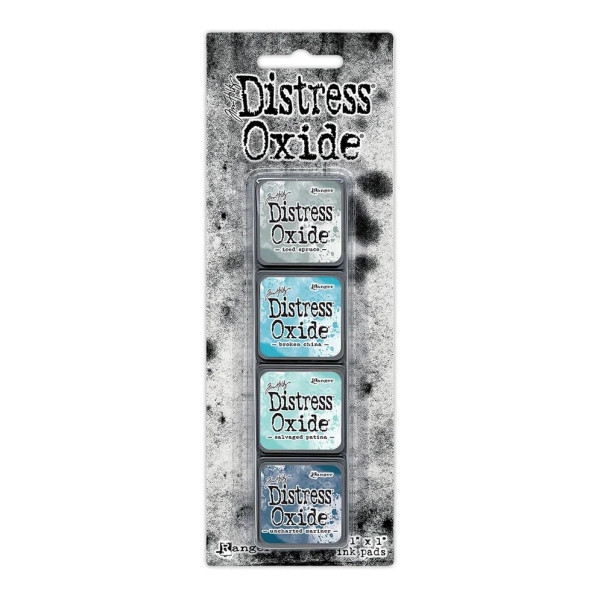 Barvne blazinice, Distress Mini Oxide, set 16