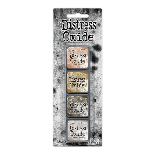 Barvne blazinice, Distress Mini Oxide, set 18