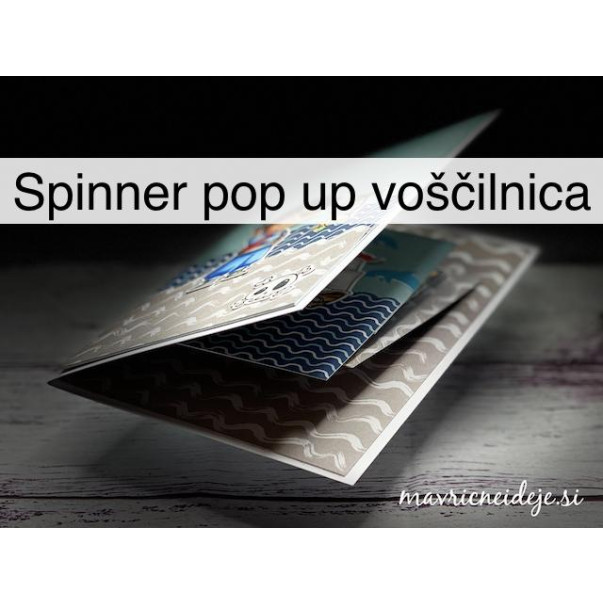 Spinner pop up voščilnica