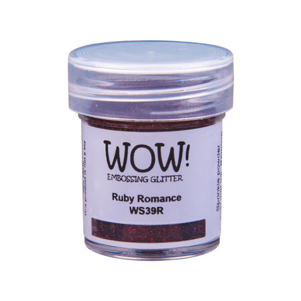 Embossing prah, glitter, Ruby Romance