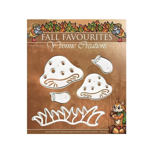 Rezalna šablona, Fall Favourites, Toadstool
