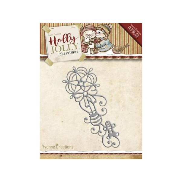 Rezalna šablona, Holly Jolly, Ornament