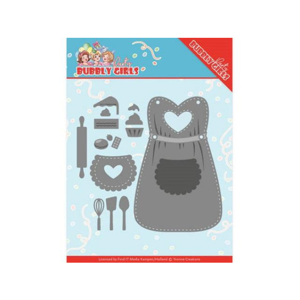 Rezalna šablona, Bubbly Girls Party, Apron