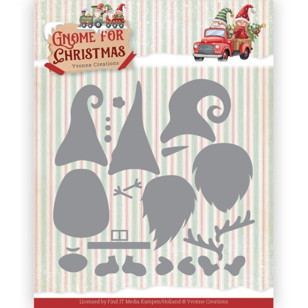 Rezalna šablona, Gnome for Christmas. Christmas Gnome