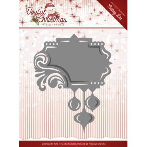 Rezalna šablona, Joyful Christmas, Label ornament