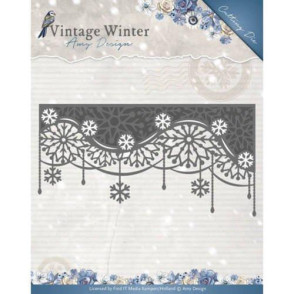 Rezalna šablona, Vintage Winter, Snowflake Swirl Edge
