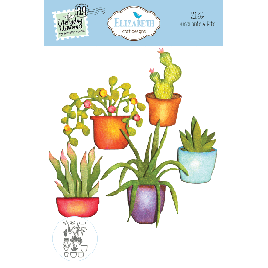 Rezalna šablona, Succulents & Pots