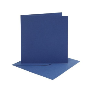 Set osnov in kuvert, blue, 6 x 6