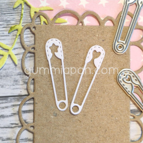 Rezalna šablona, Two Safety Pins, sponki