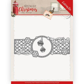 Rezalna šablona, Amy Design, Nostalgic Christmas, Christmas Bells Border