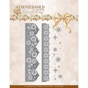 Rezalna šablona, Frosted Gold Christmas, Frosted Gold Borders