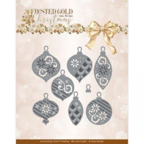 Rezalna šablona, Frosted Gold Christmas, Frosted Gold Baubles