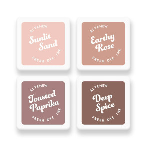Barvne blazinice, Fresh Dye Ink Mini Cube Set, Earthy Embrace