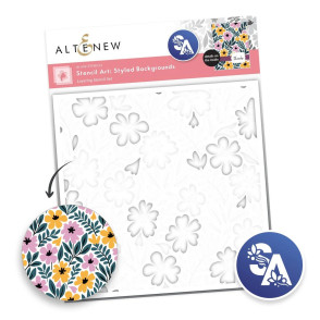 Plastična šablona, Stencil Art: Styled Backgrounds Layering Stencil Set (6 in 1)