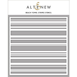 Plastična šablona, Beach Towel Stripes
