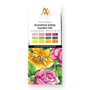 Marker, alkoholni, Sunshine Valley Garden, set F