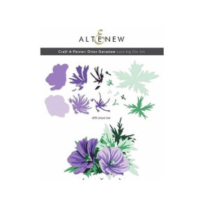 Rezalna šablona, Craft-A-Flower: Orion Geranium Layering set