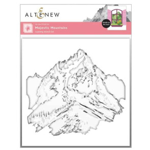 Plastična šablona, Majestic Mountains Layering Stencil Set (4 v 1)
