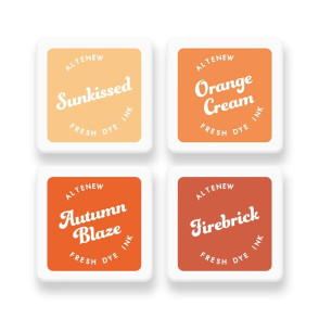 Barvne blazinice, Fresh Dye Ink Mini Cube Set, Warm & Cozy