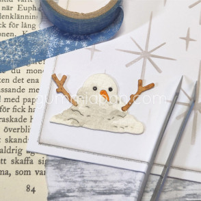 Rezalna šablona, Melted Snowman, snežak