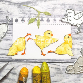 Rezalna šablona, Yoga Chickens, joga piščančki