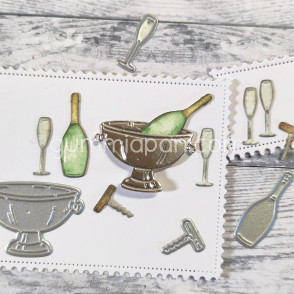 Rezalna šablona, Small Champagne set, set za šampanjec