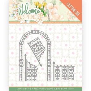 Rezalna šablona, Welcome Spring, Arch and Fence