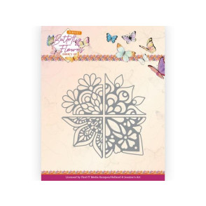 Rezalna šablona, Perfect Butterfly Flowers, 4-in-1 corner